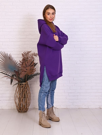 Женское платье-худи Меган / Фиолетовый