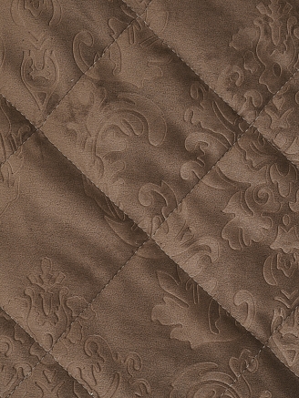 Набор покрывало и чехлы на подушку Кристалл / Коричневый