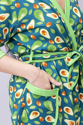 Женский халат М-139 / авокадо зеленый