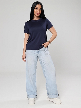 Женская футболка Джовита / темно-синий