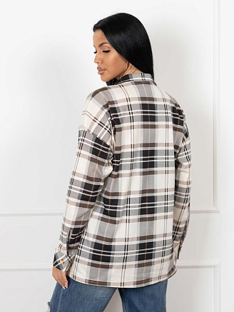 Женская рубашка мод.2110/1 / Коричневый