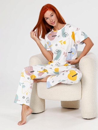 Женская пижама Мирин / молочный