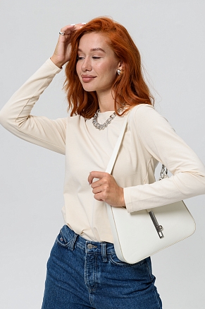 Женский лонгслив 14436/1 / светло-бежевый