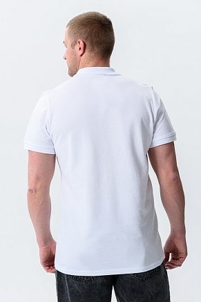 Мужская футболка поло 14401 / белый