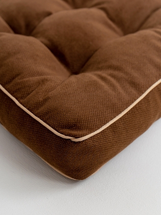 Подушка на стул с бортом / Шоколад