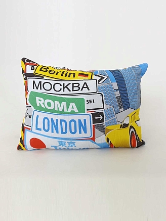 Детская подушка новолон поплин / Супермашина