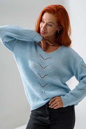 Женский джемпер 84503 / голубой