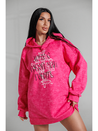 Женское худи Яхонт / Розовый варенка