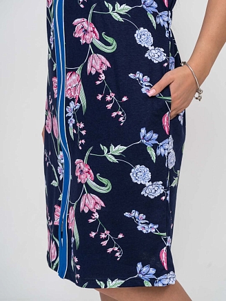 Женский халат мод.1553/2 / Синий