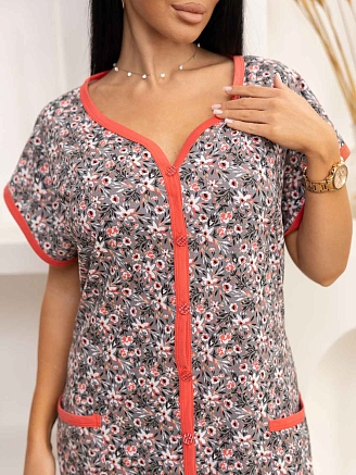 Женский халат мод.1472/9 / Серый