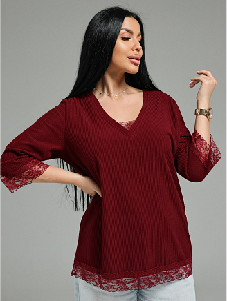 Женская футболка Богемия / Бордо