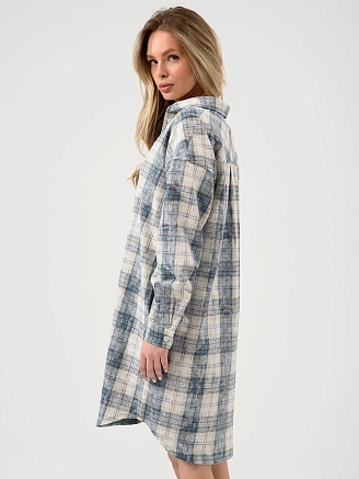 Женский халат "Добрый вечер" 2428-Ф / Бирюзовый