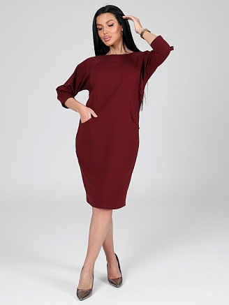Женское платье Вокал / бордовый