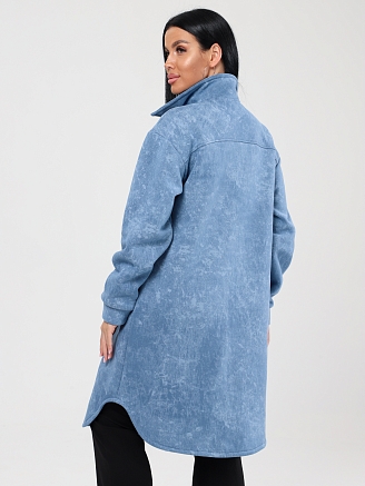 Женский жакет футер начес ЖФ-1888 / Варенка джинс