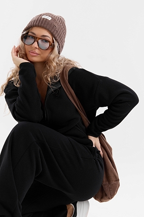 Женский костюм с брюками 36994 / черный