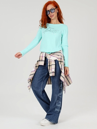 Женский лонгслив Флоп / ментол