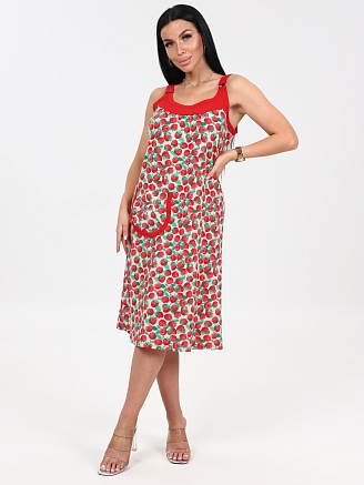 Женский сарафан Матрешка-2 СК-2206 / Малина на экрю