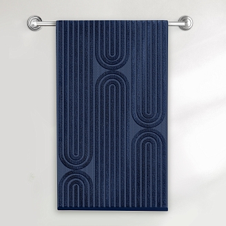 Полотенце махровое "Волшебная Ночь" Arco / Темно-синий