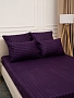 Простыня микрофибра-страйп на резинке / Фиолетовый