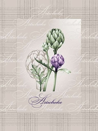 Набор вафельных полотенец 3 шт. / Овощная корзинка