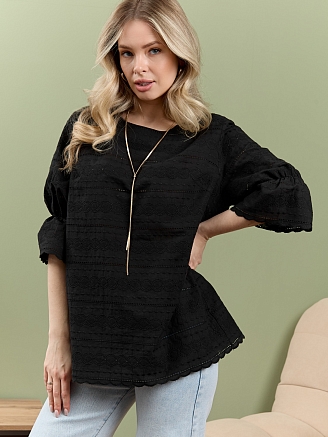 Женская блузка Милица-1 / черный-7