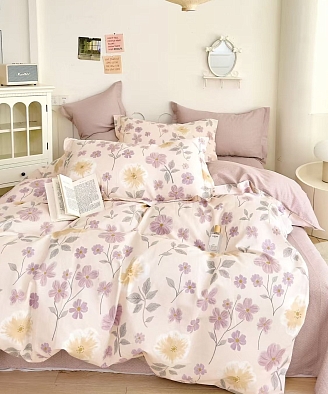 Постельное белье сатин элит на молнии / Сэра