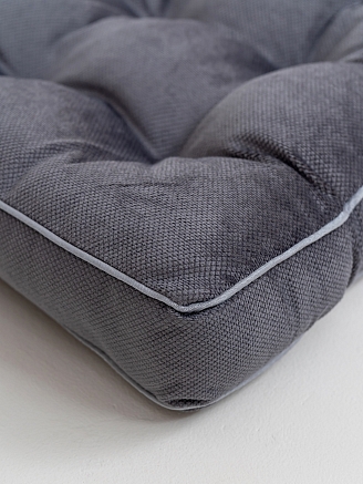 Подушка на стул с бортом / Графит