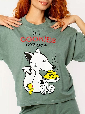 Женский костюм "Сюжет" / Хаки арт. к1266тх