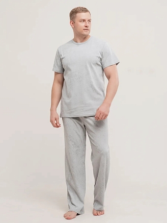 Мужская пижама "Туман" арт. мк1286с / Серый