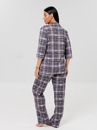 Женский костюм К-132(К) / Серый (бантики)