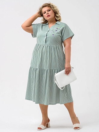 Женское платье "Шалфей" 1928-К / Зеленый