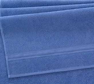 Махровое полотенце Каскад / синий