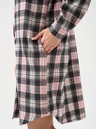 Женский халат "Добрый вечер" 2428-Ф / Розовый