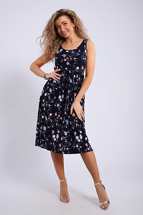 Сарафан женский 18109 / сине-розовый