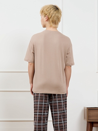 Костюм для мальчика Браун-1 / бежевый