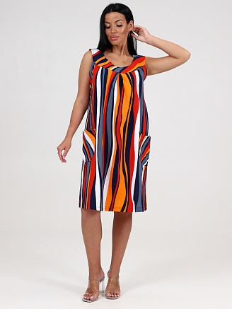 Женский сарафан Вертикаль СК-418 / Красная волна