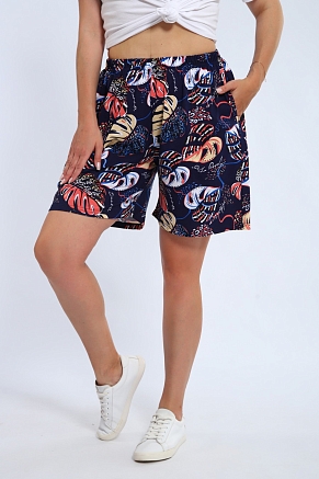 Шорты женские Цветник / Папоротник макси