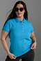 Женская футболка 14402 поло / бирюза