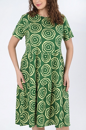 Женское платье Лабиринт-1 / зелёный