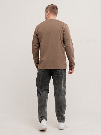 Мужской лонгслив "Вольт" / Темный Хаки арт.мк1283тх