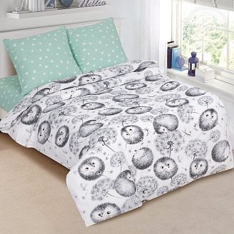Детское постельное белье поплин арт.912 Ежата