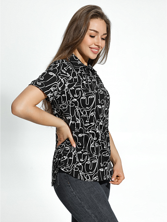 Женская футболка Страсть / Графика черная