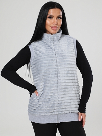 Женский жилет велсофт ЖВ-427 / Серый