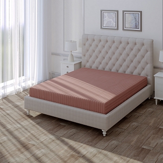 Простыня на резинке "Verossa" Stripe / Ash