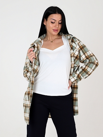 Женский жакет ЖФ-753 / Зеленая клетка