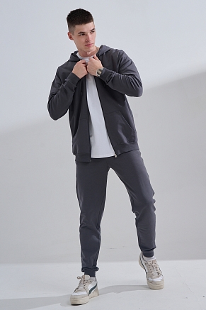 Костюм мужской на молнии 14477 / графит