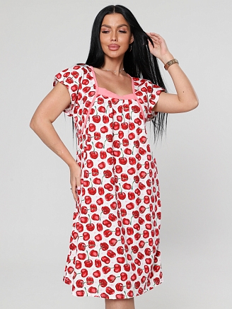 Женская ночная сорочка М-059 / Вишни