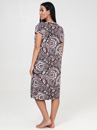 Женский халат ХМ-632 / Павлин коричневый