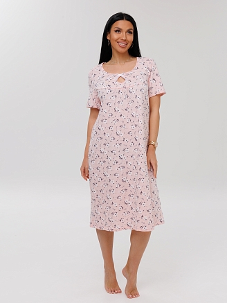 Женская сорочка Сор-90(К) / Розовый (цветы)