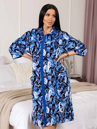 Женский халат мод.1981/3 / Синий